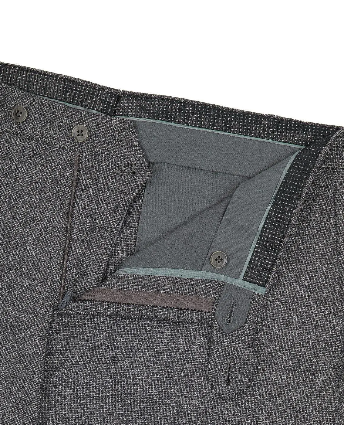 Augusta Slim Fit Grey Merino Wool Trousers