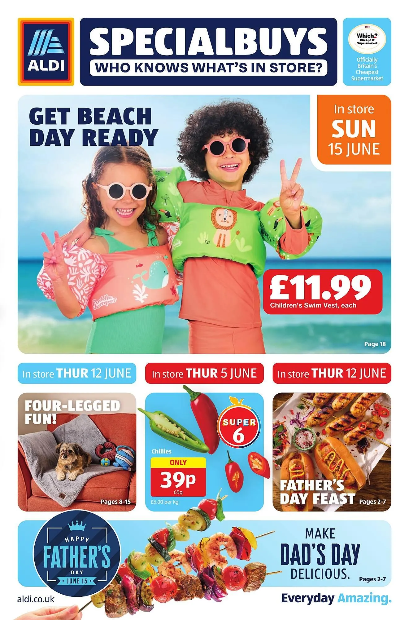 Aldi leaflet from 12 June to 15 June 2025 - Catalogue Page 1