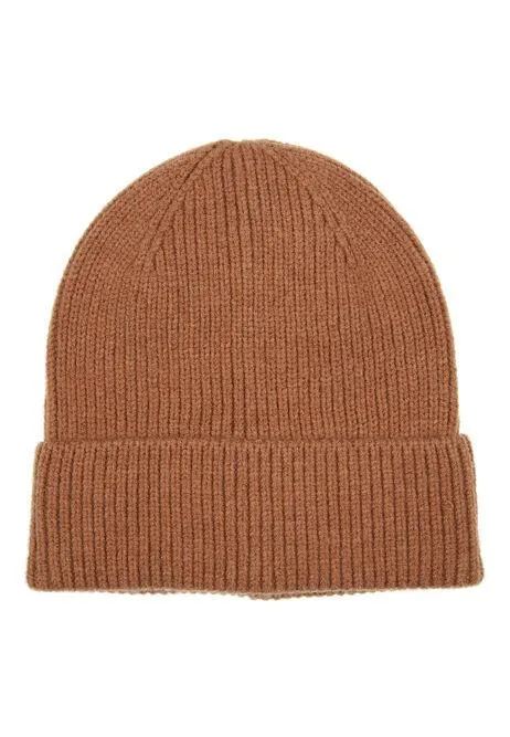 Older Girls Brown Beanie Hat