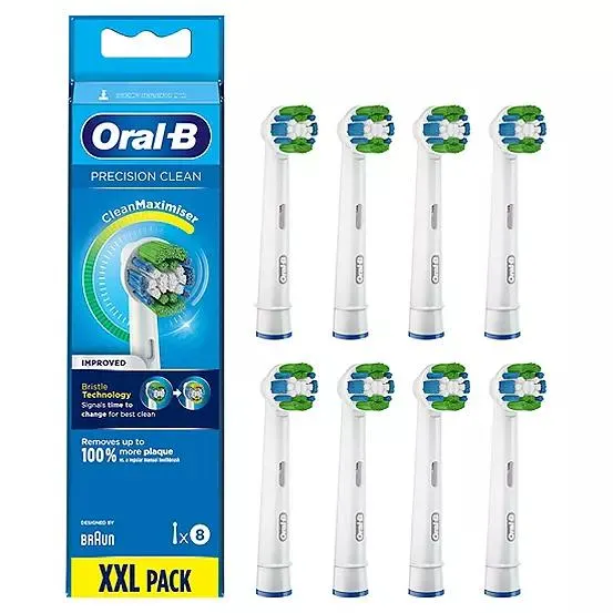 Oral-B Precision Clean Power Toothbrush Refill Heads - Pack of 8