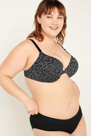 Stretch Cotton Cotton Logo Hipster Knickers