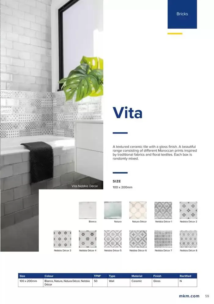 Tile Collection  from 14 January to 31 May 2025 - Catalogue Page 59
