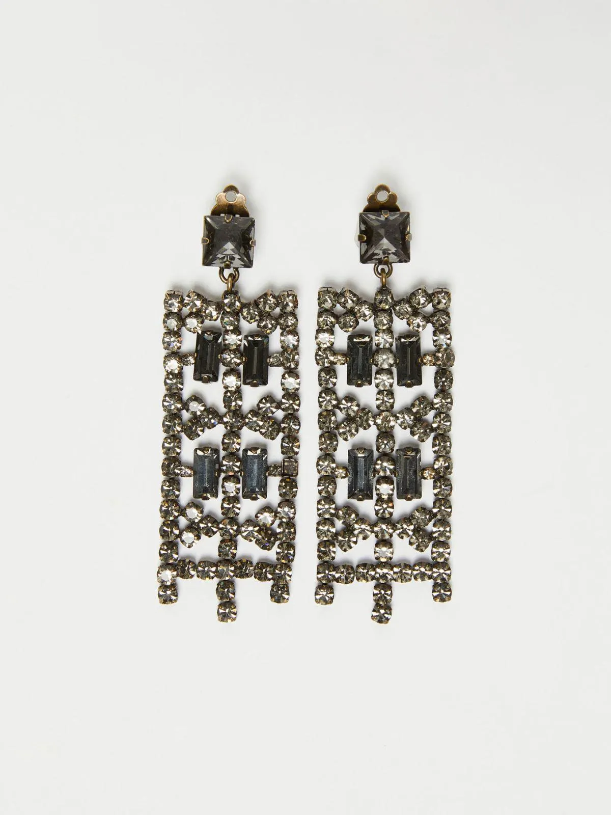 Rhinestone chandelier earrings