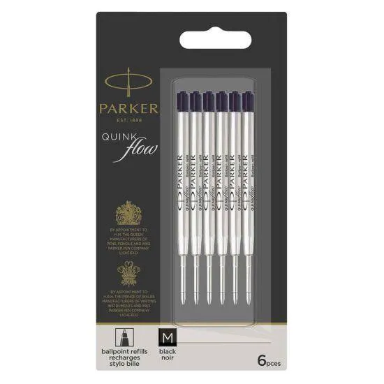 Parker Ballpoint Refills Pack of 6