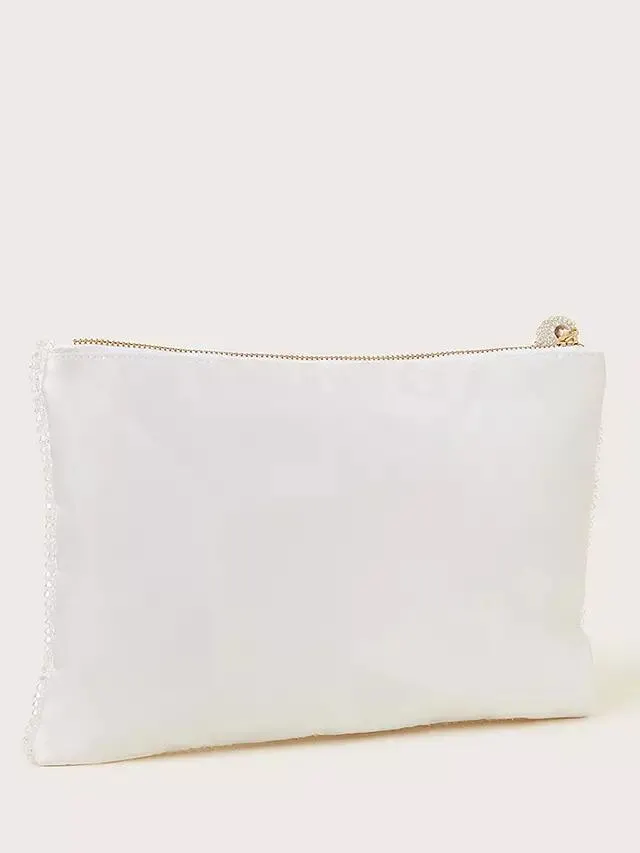 Monsoon Iridescent Beaded Zip Pouch, Multi