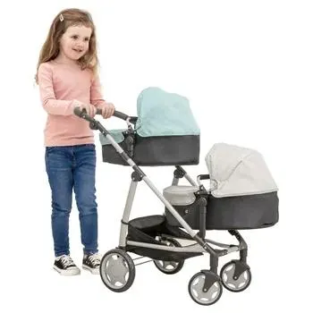 Deluxe Twin Dolls Pram