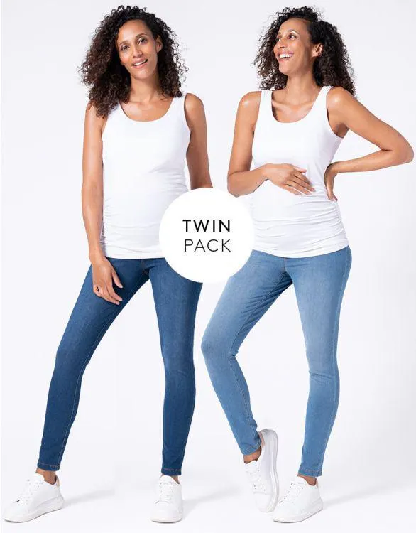 Super Stretch Maternity Jeggings – Twin Pack
