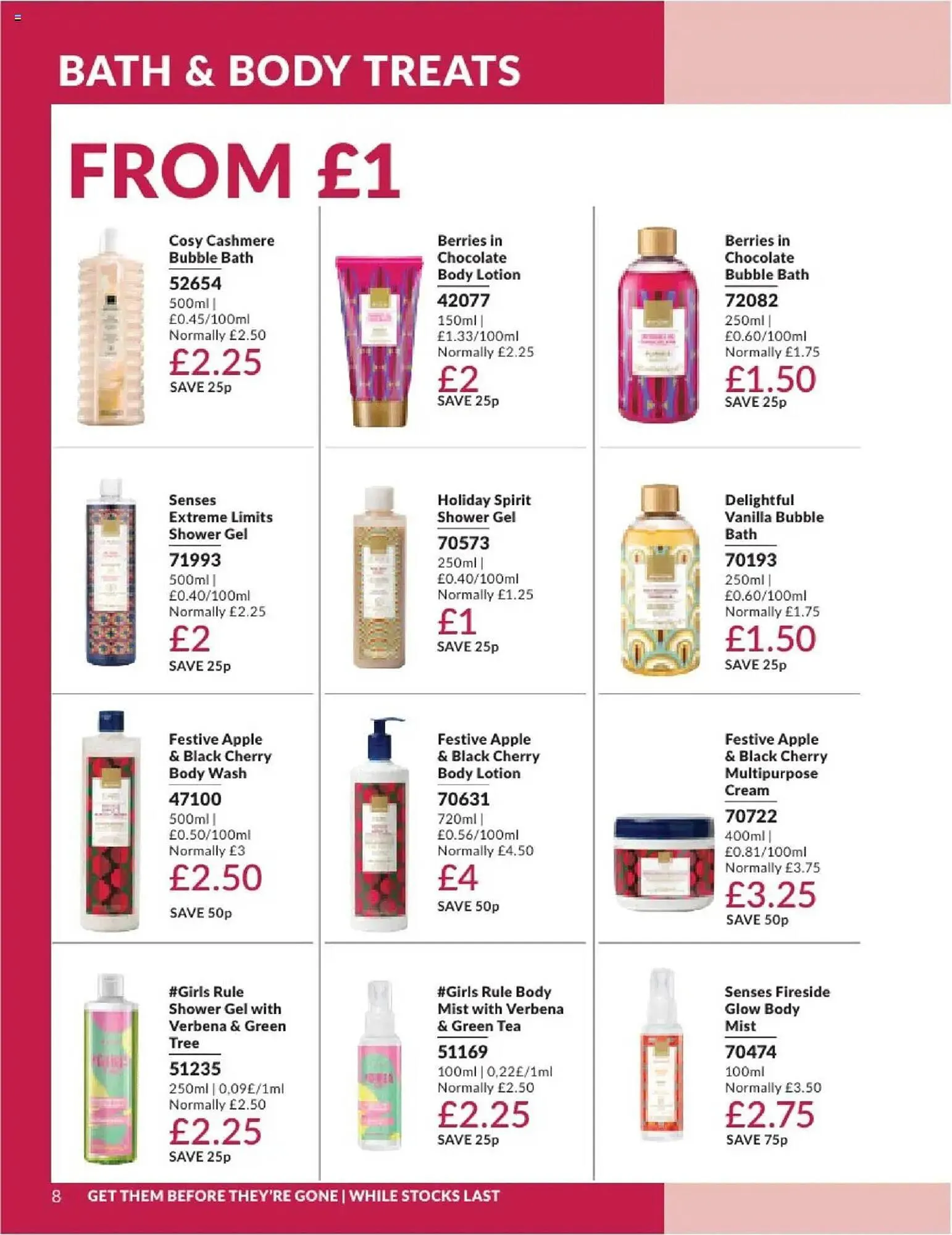 Avon leaflet from 1 August to 1 September 2025 - Catalogue Page 8