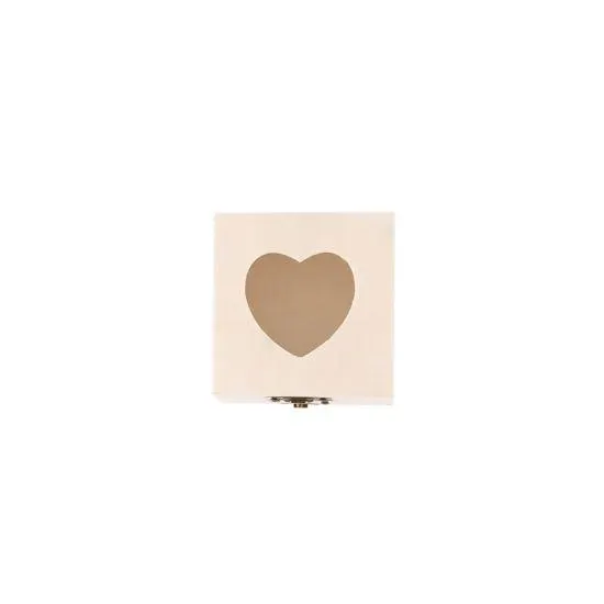 1893 Crafts Heart Wooden Box