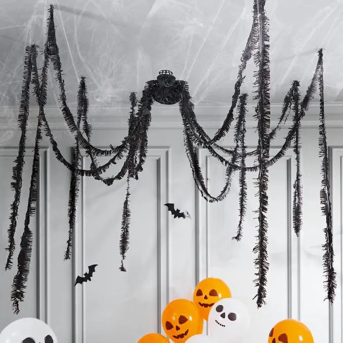 Hallow Scream Giant Spider Decoration