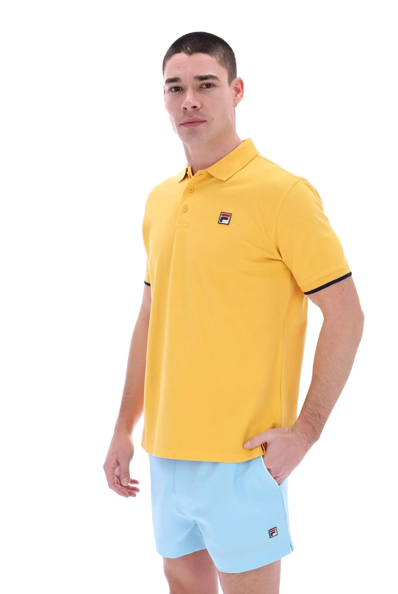 Custom Two Button Tipped Rib Basic Polo