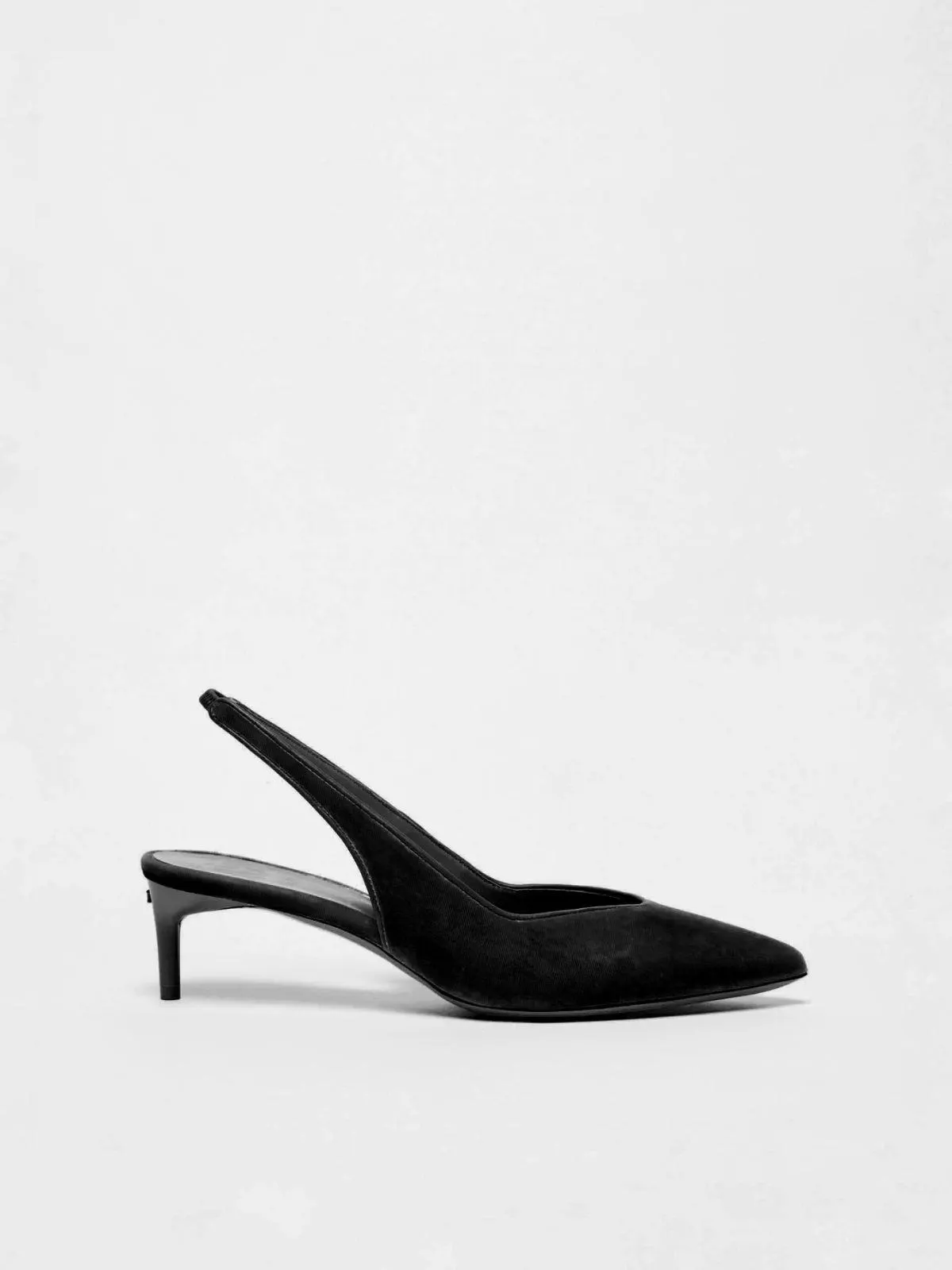 Velvet slingbacks