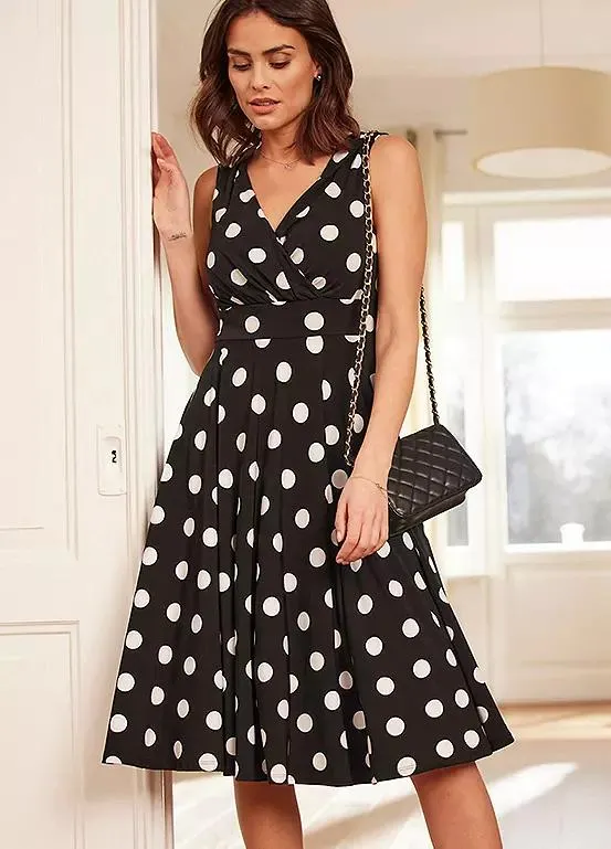 Dotty Jersey Dress