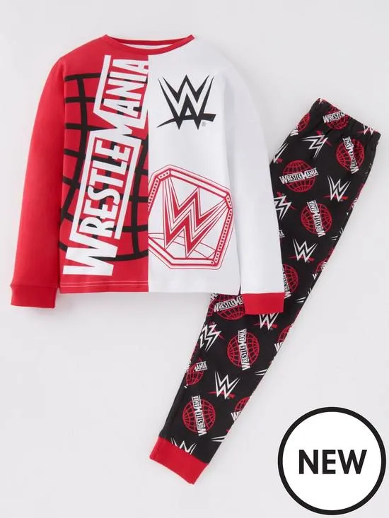 Wrestlemania Spliced Long Sleeve Pyjamas - Multi