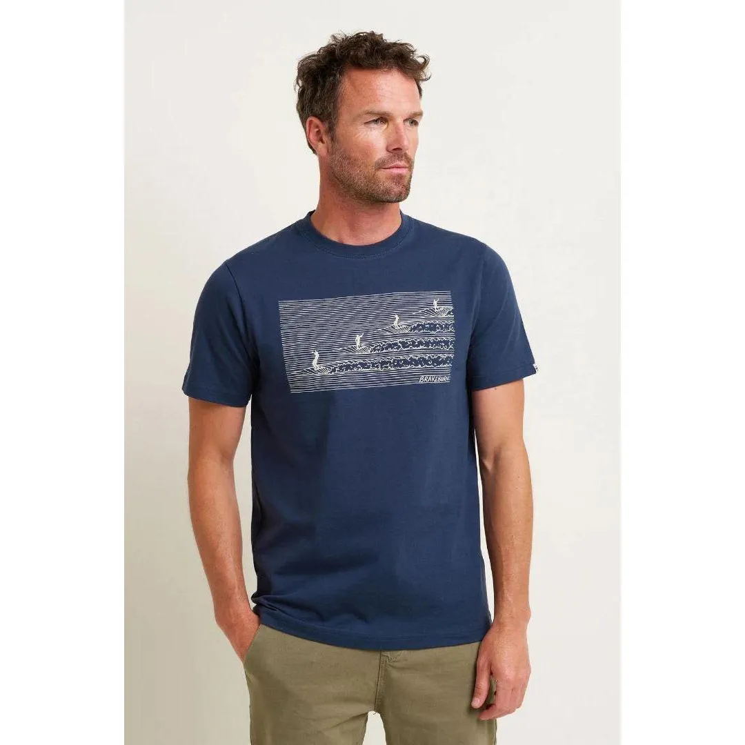 Brakeburn Mens Surf Tee - Navy