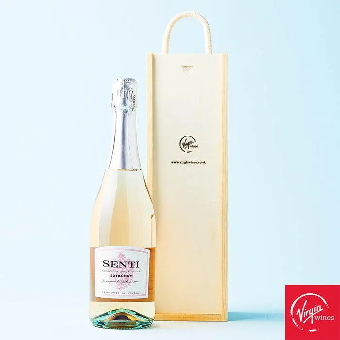 Virgin Wines Prosecco in Wooden Gift Box 75cl