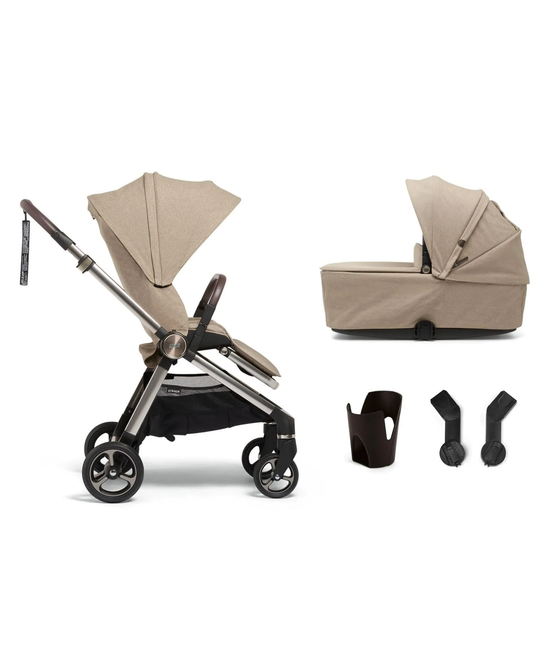 Strada Pushchair 4 Piece Starter Bundle - Pebble