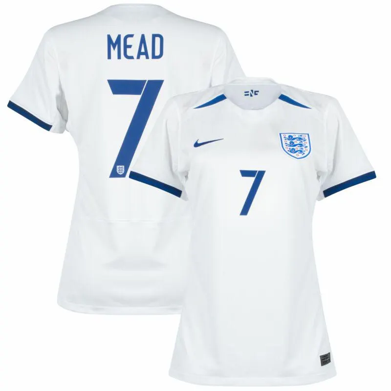 Nike England Womens Home Mead 7 Shirt 2023-2024 (Official Printing)