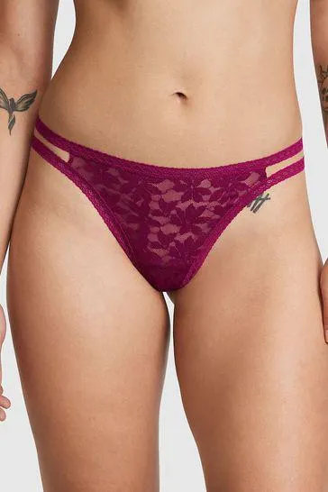 Lace Strappy Thong Knickers