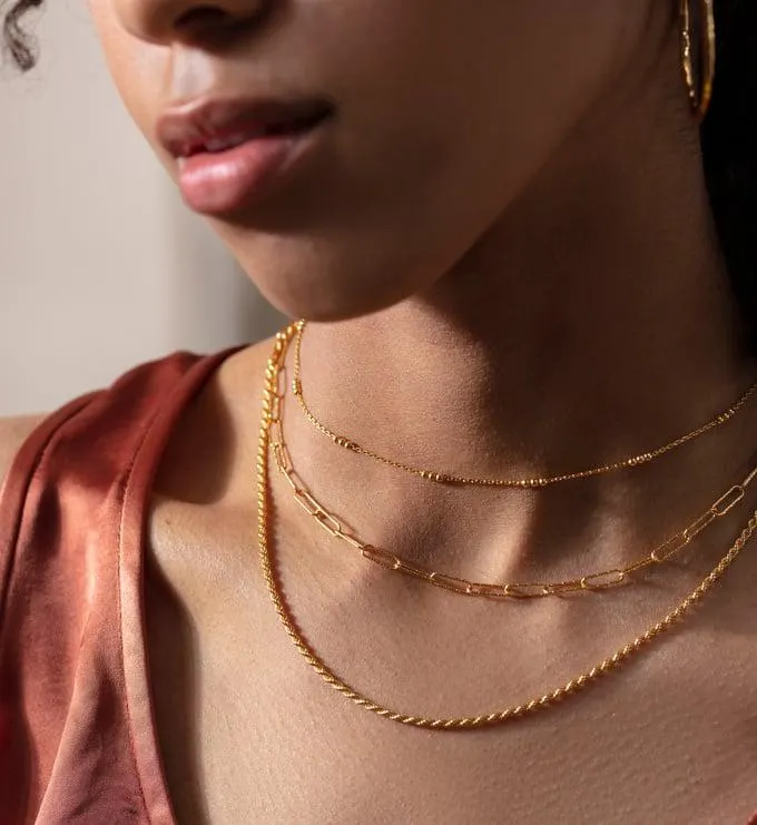 Triple Beaded Necklace Set