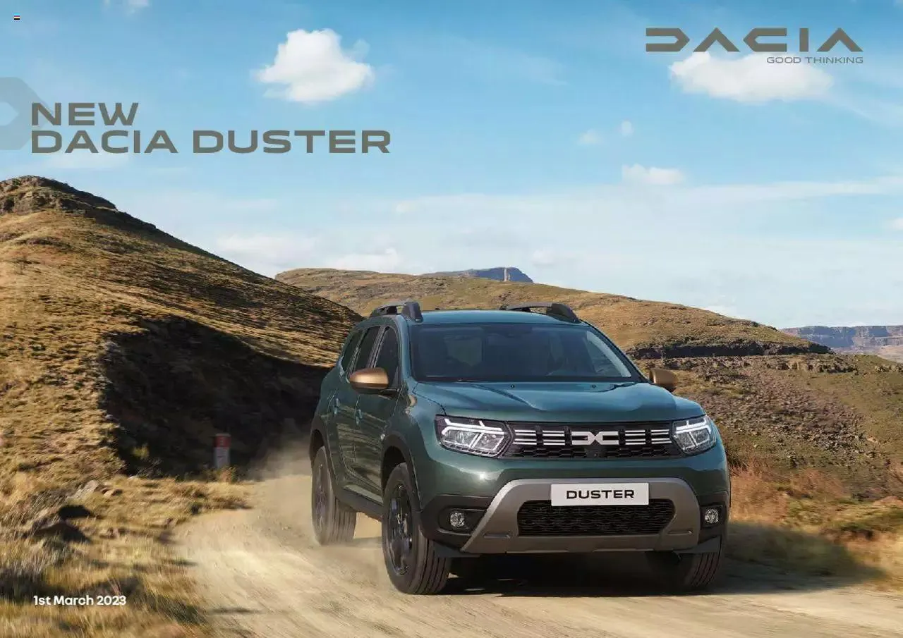 Dacia Duster New from 1 March to 31 December 2023 - Catalogue Page 1