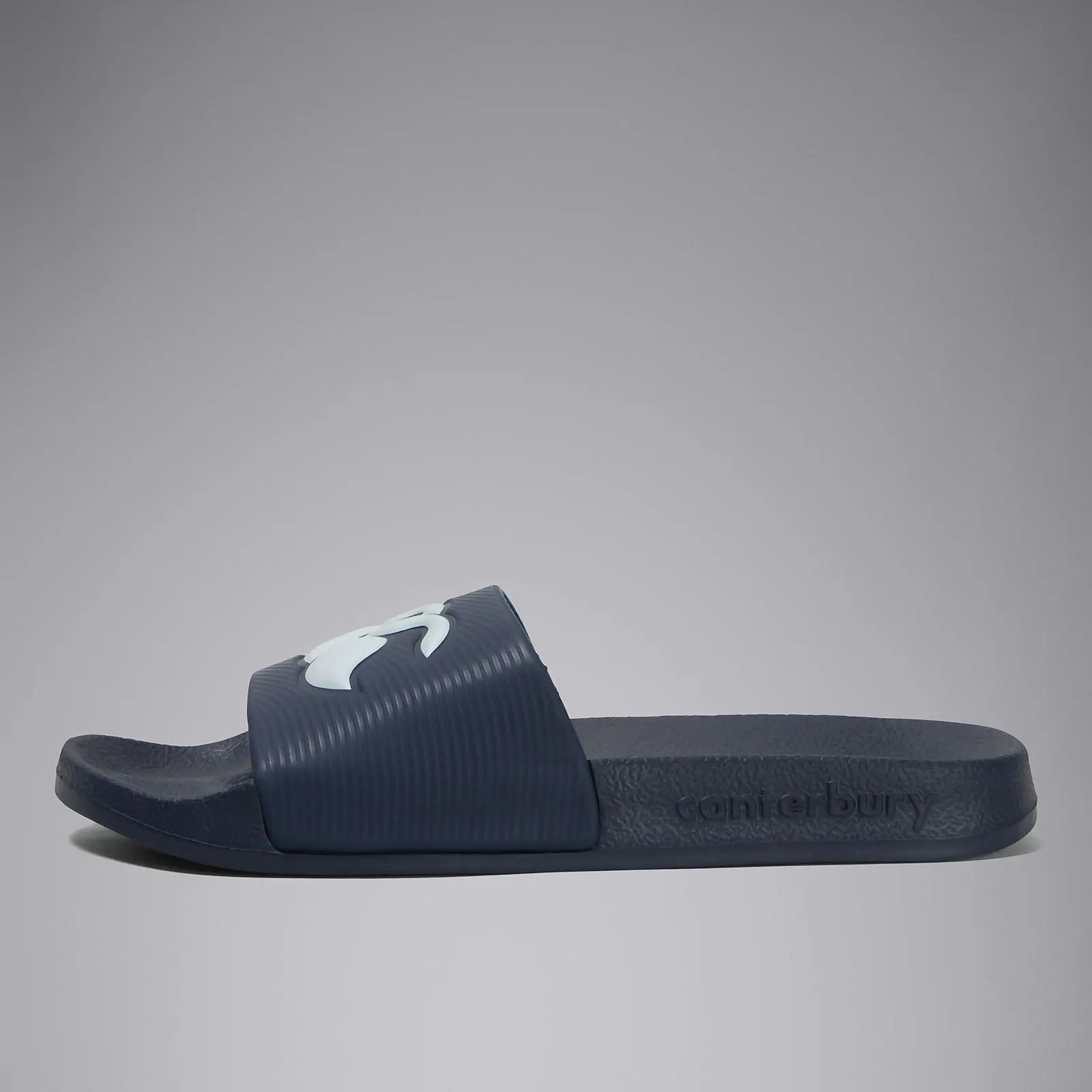ADULT UNISEX WIDE FIT SLIDE WHITE/NAVY