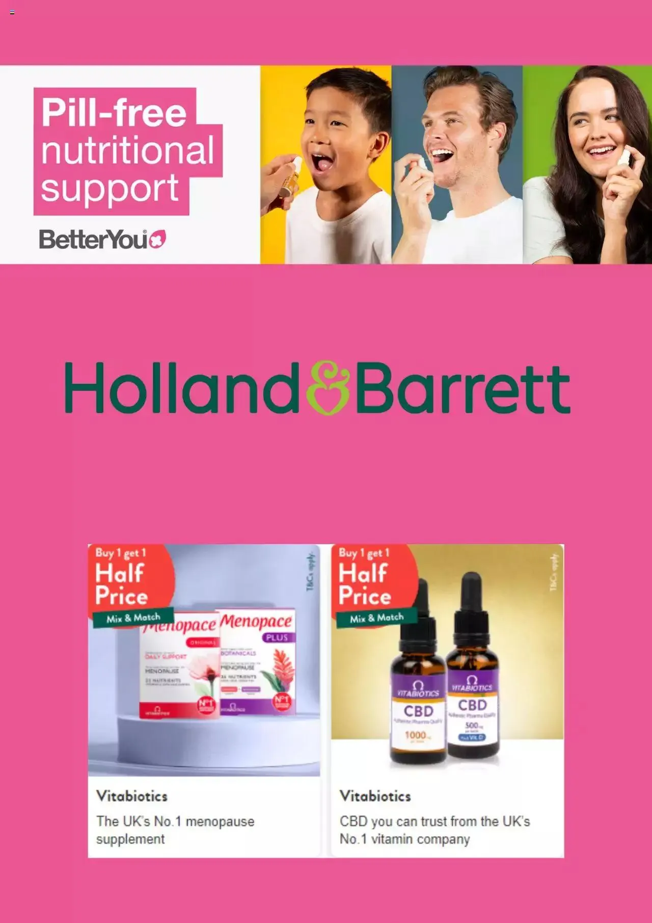 Holland & Barrett offers from 5 July to 31 December 2023 - Catalogue Page 1