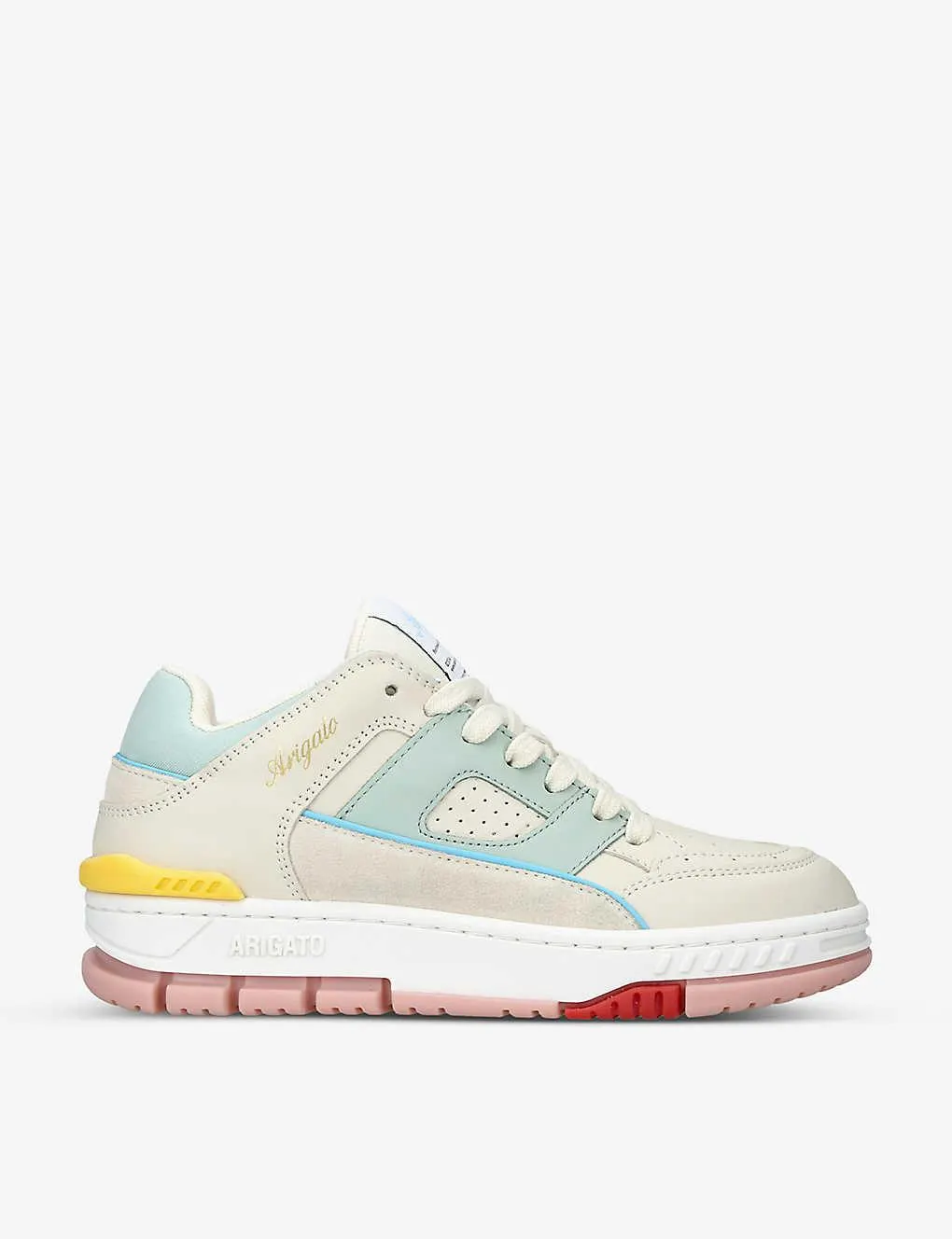 Area Lo chunky-sole leather mid-top trainers