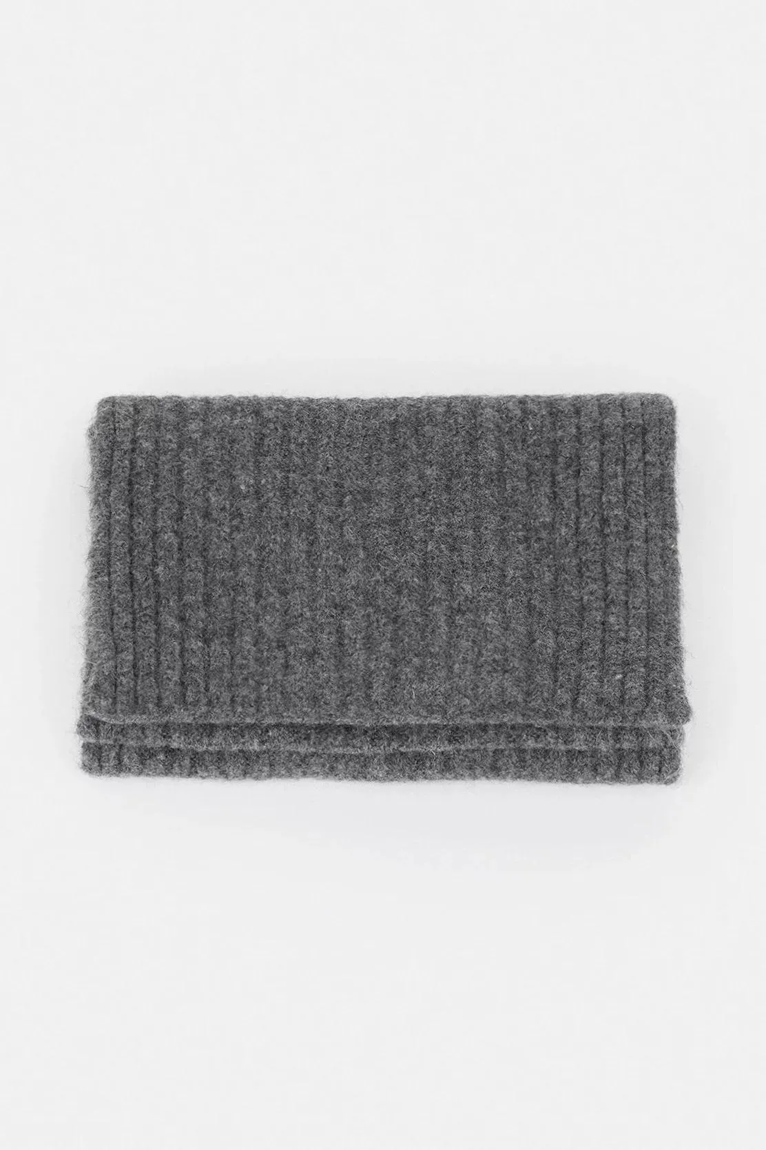 Soft Touch Wool Blend Slim Knit Scarf