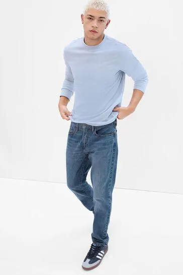 Mid Rise Slim Jeans with Washwell