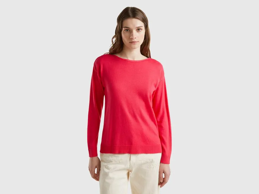 Boat neck sweater