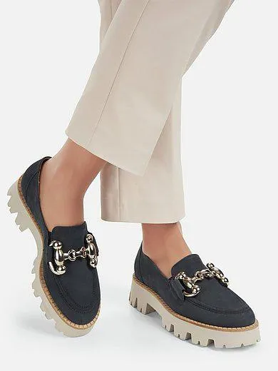 Loafers in nubuck cowhide