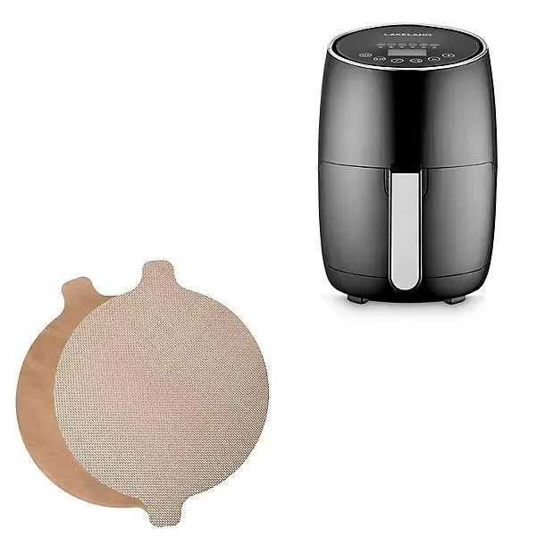 Lakeland 2L Digital Compact Air Fryer and Round Liners Bundle