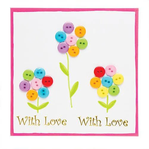 Coloured Stick-on Buttons