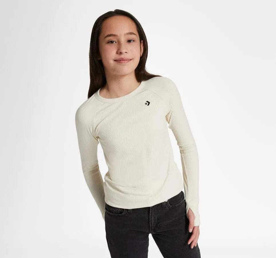 Long Sleeve Rib Knit Top