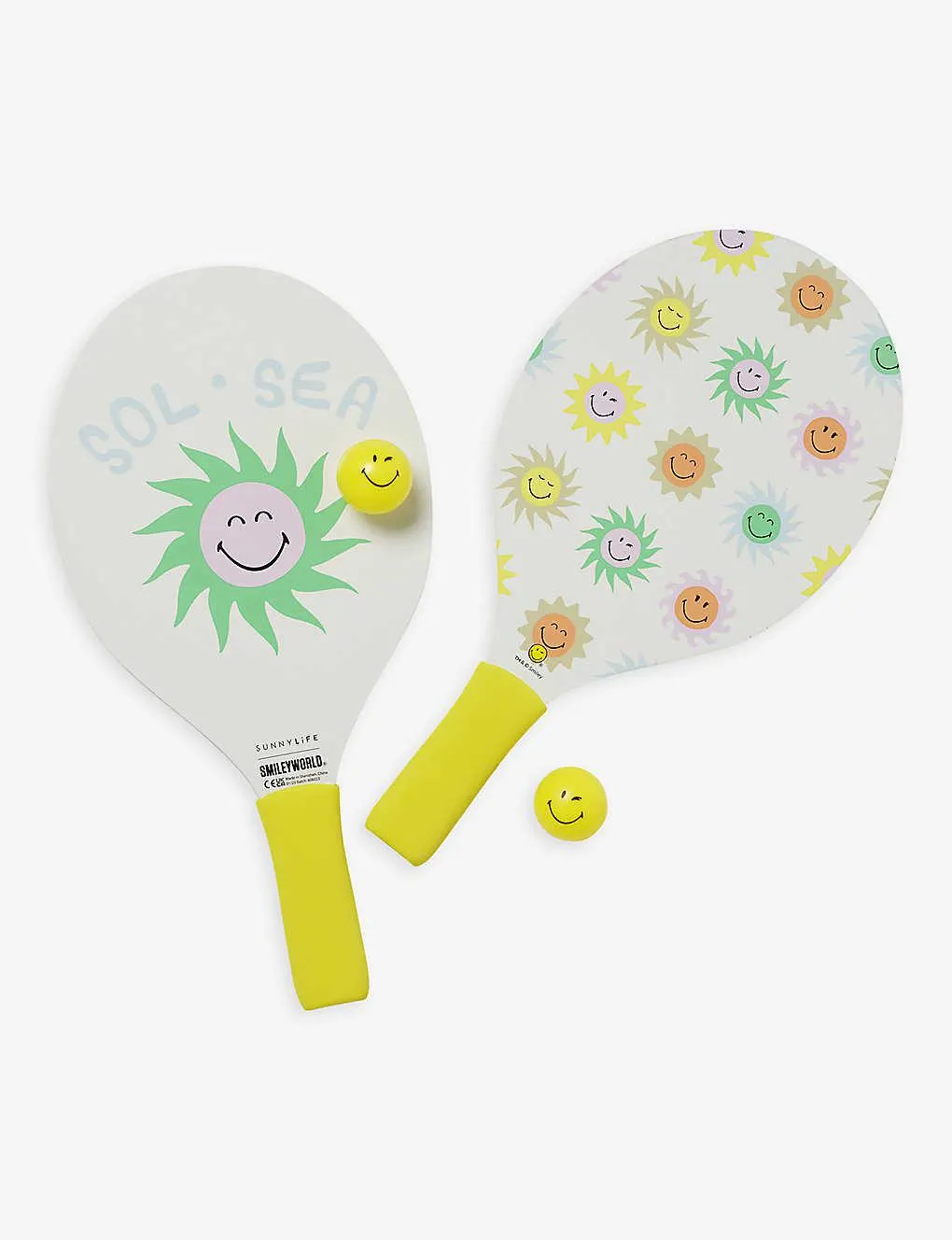 SUNNYLiFE x SmileyWorld®️ Sol Sea️ beach bat set