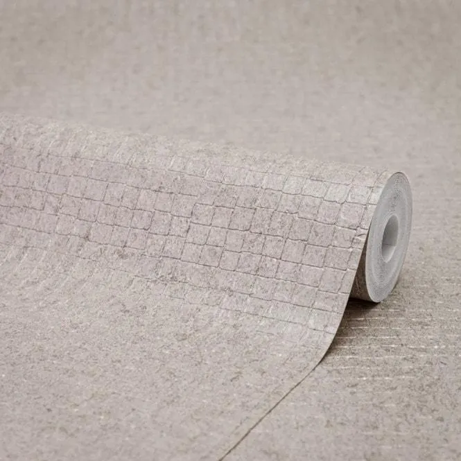 Quattro Tiled Wallpaper in Taupe