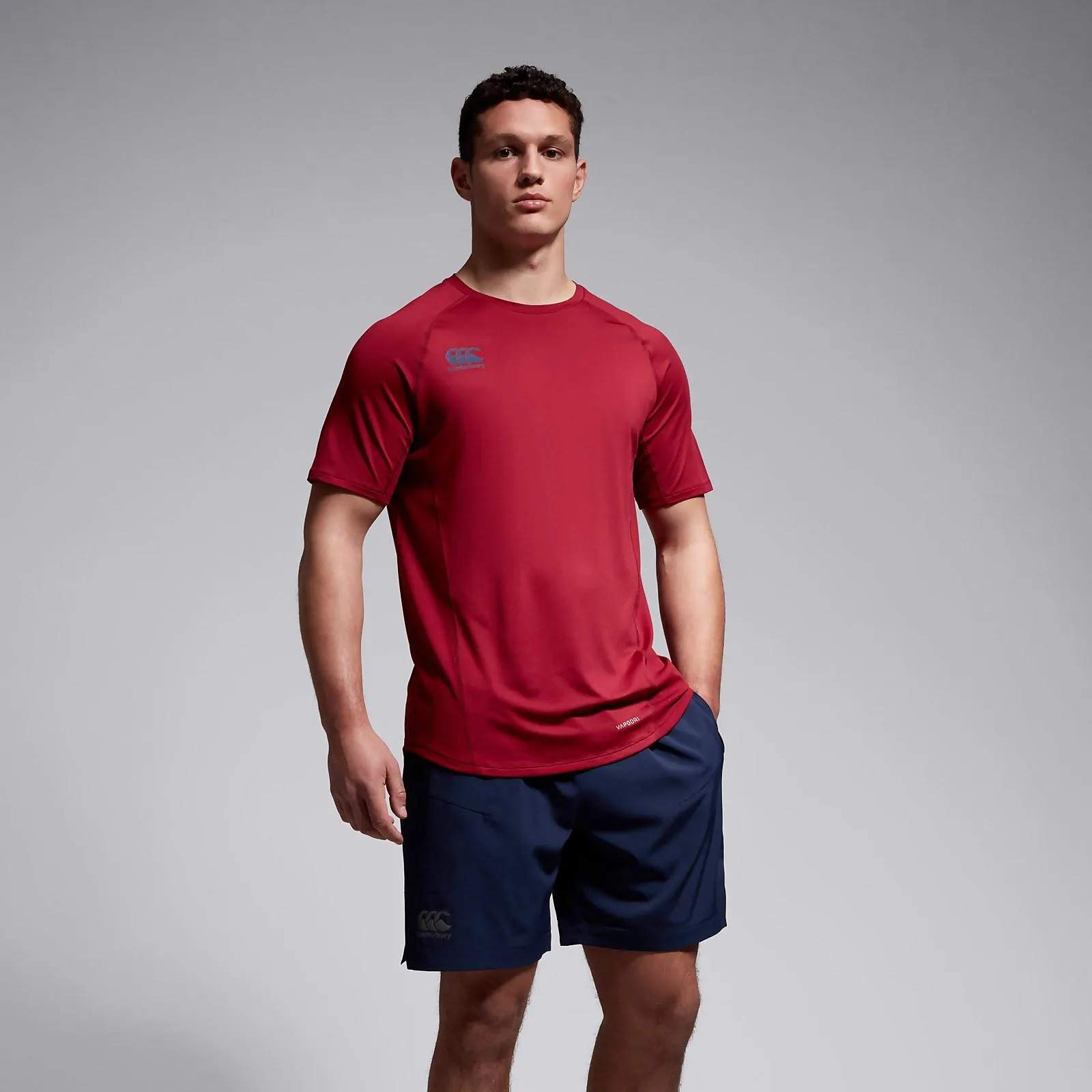 MENS SMALL LOGO SUPERLIGHT TEE RED