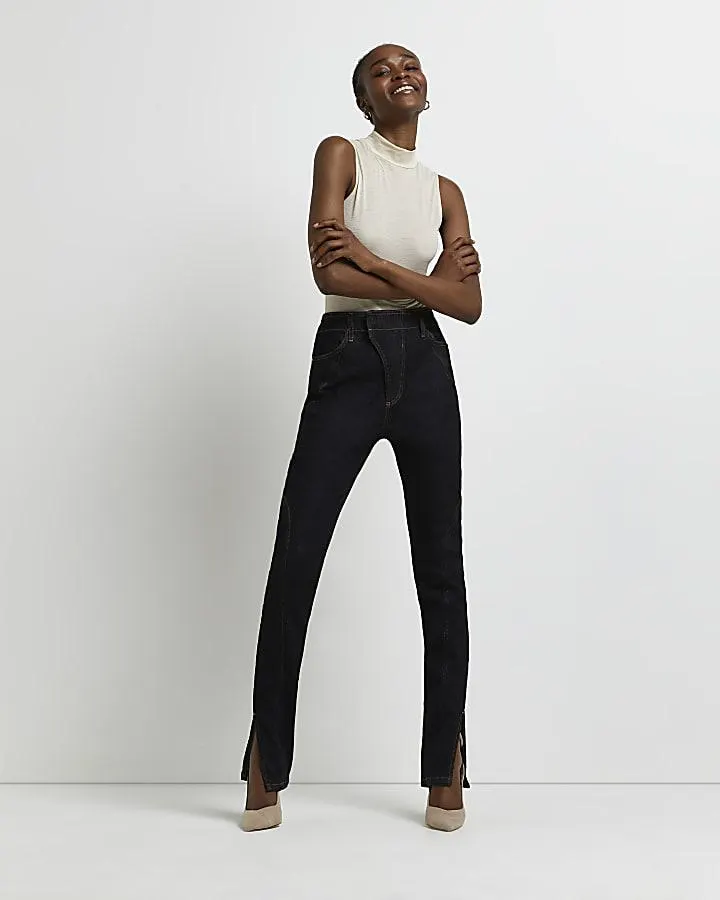 Blue high waisted skinny jeans