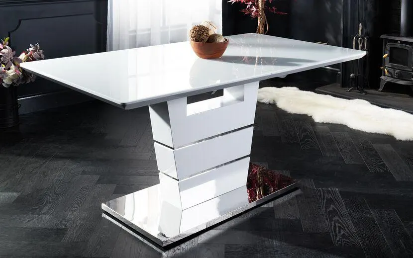 Sisi Italia Sardinia White 1.6m Extending Dining Table