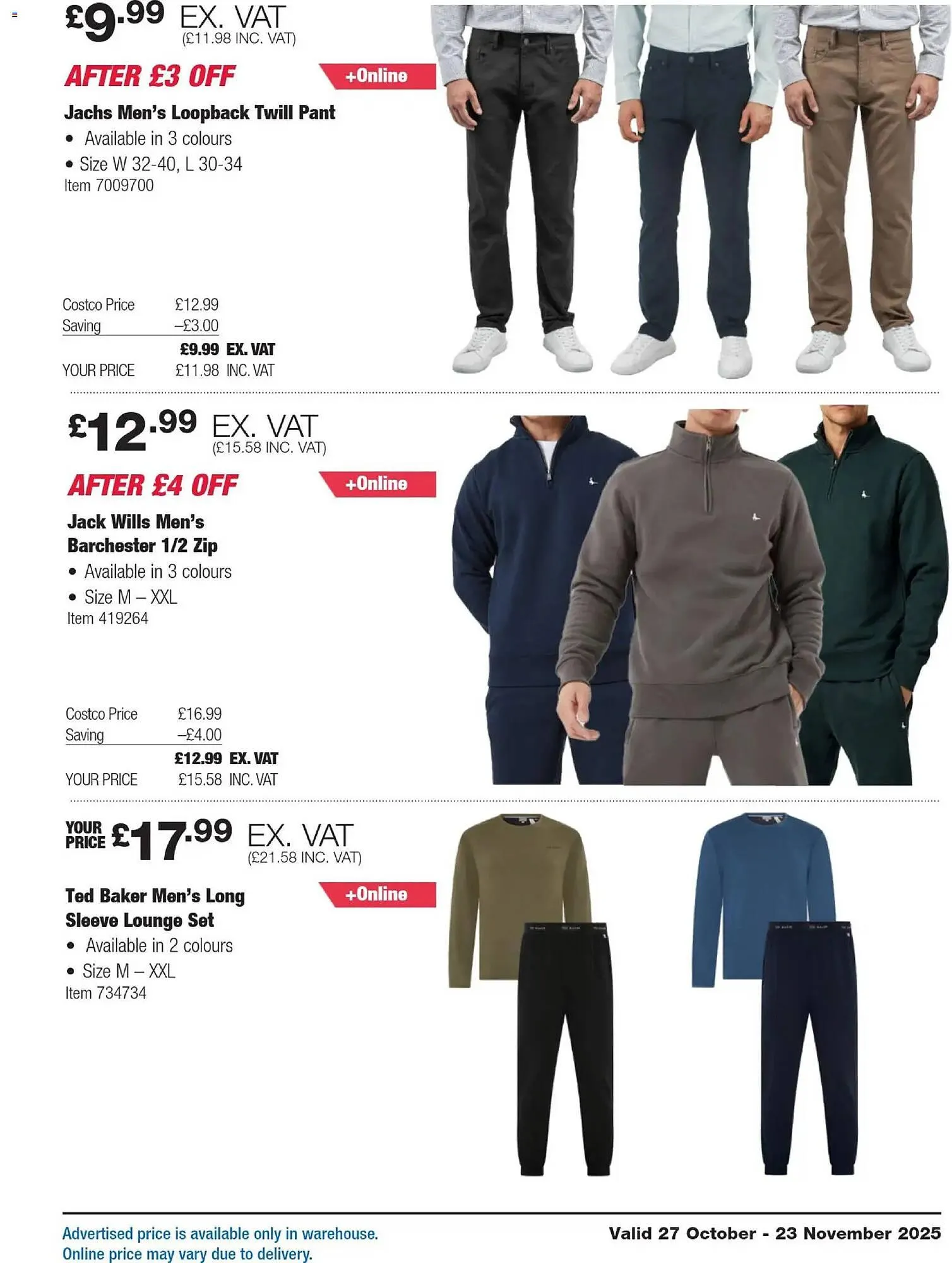 Costco leaflet from 27 October to 23 November 2025 - Catalogue Page 17