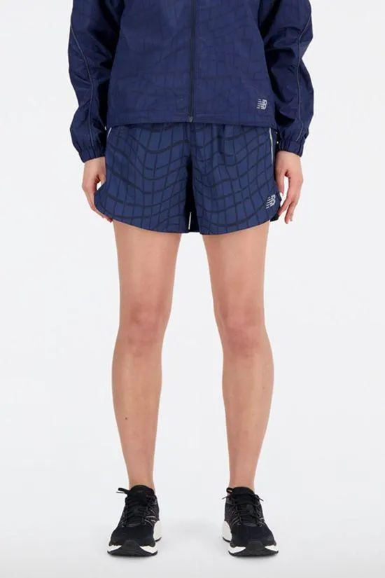 Womens Printed Impact Run 5" Shorts