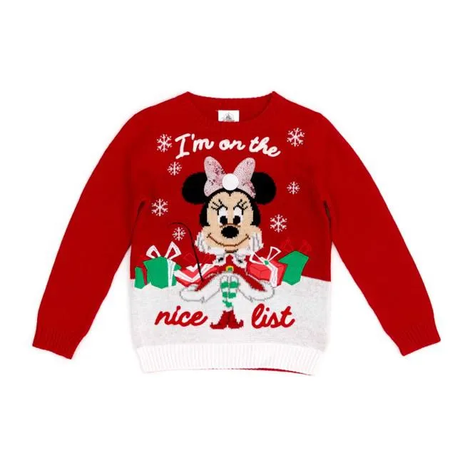 Minnie Mouse Christmas Jumper For Kids