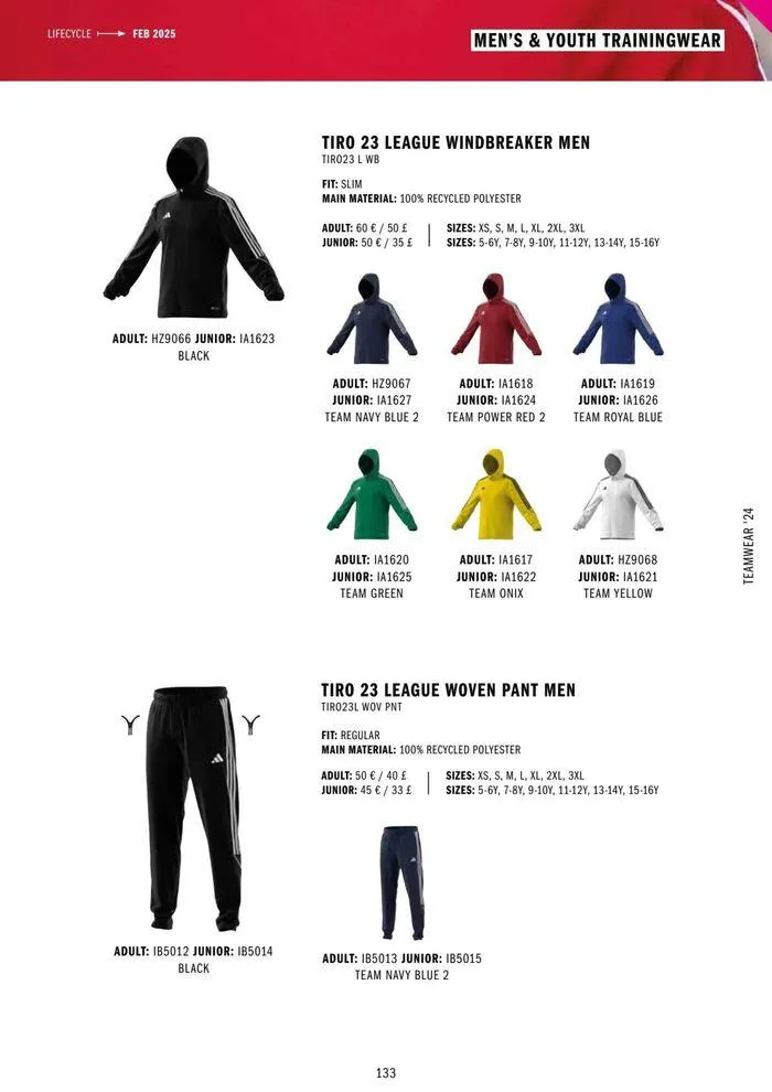 Adidas Teamwear 2024 from 11 March to 31 December 2024 - Catalogue Page 133