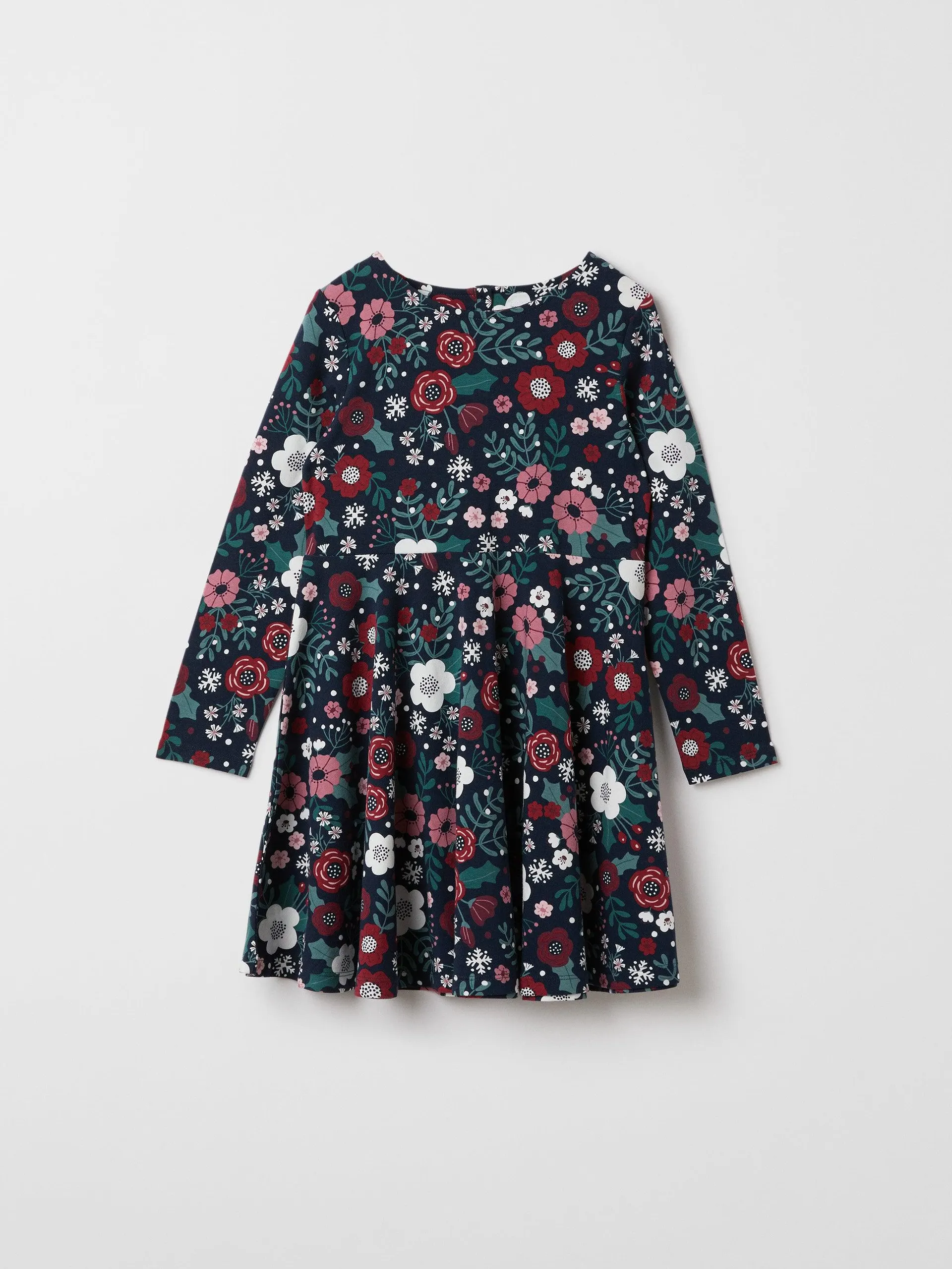 Christmas Floral Girls Dress