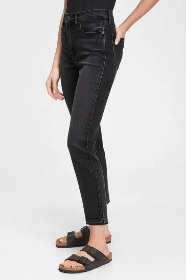 High Waisted Vintage Slim Jeans