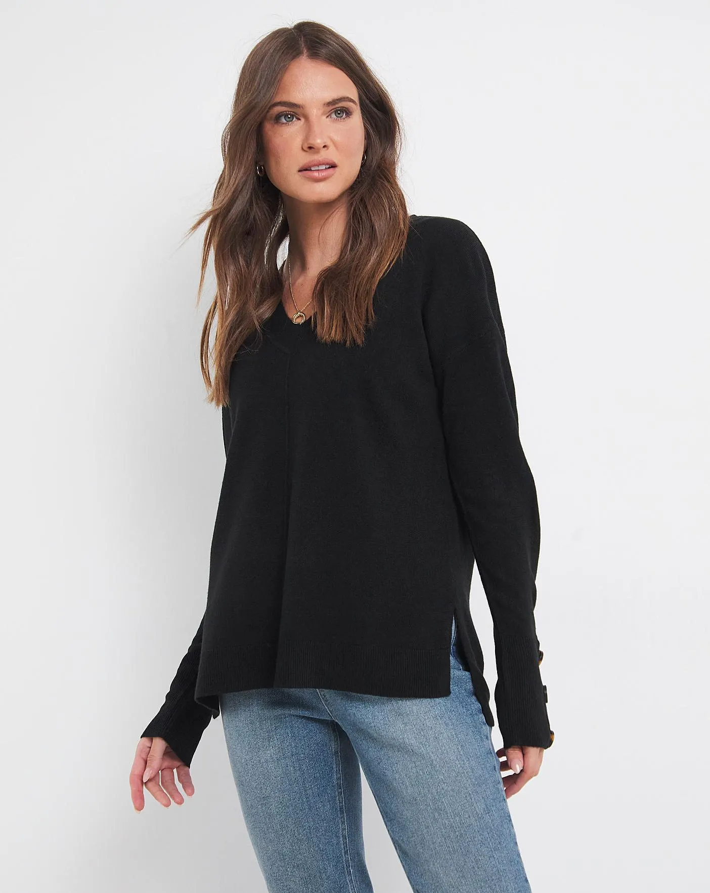 Julipa Supersoft Button Sleeve Jumper
