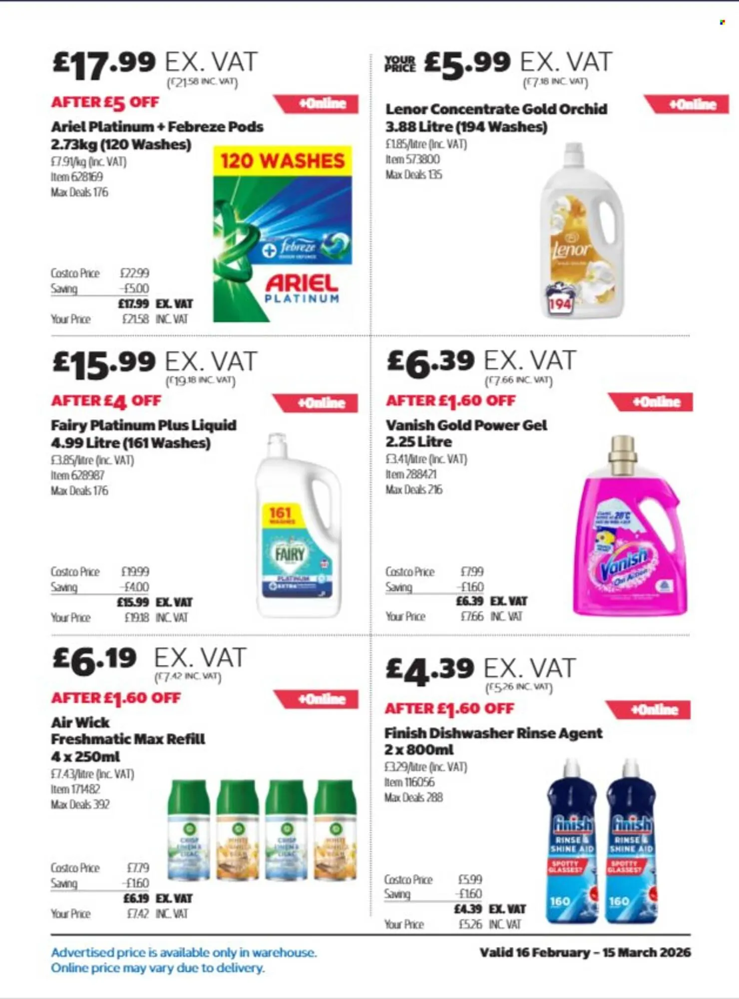 Costco leaflet from 16 February to 15 March 2026 - Catalogue Page 23