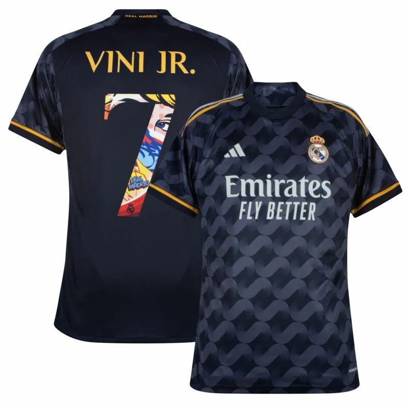 adidas Real Madrid Away Vini Jr. 7 Shirt 2023-2024 (Pre-Season Printing)