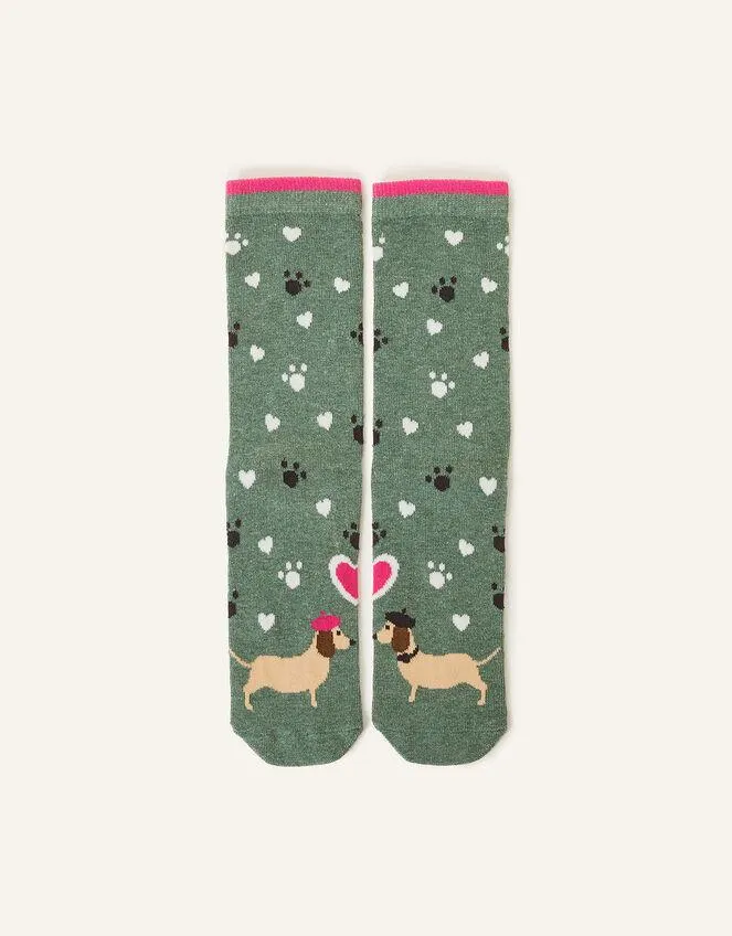 Sausage Dogs in Love Socks